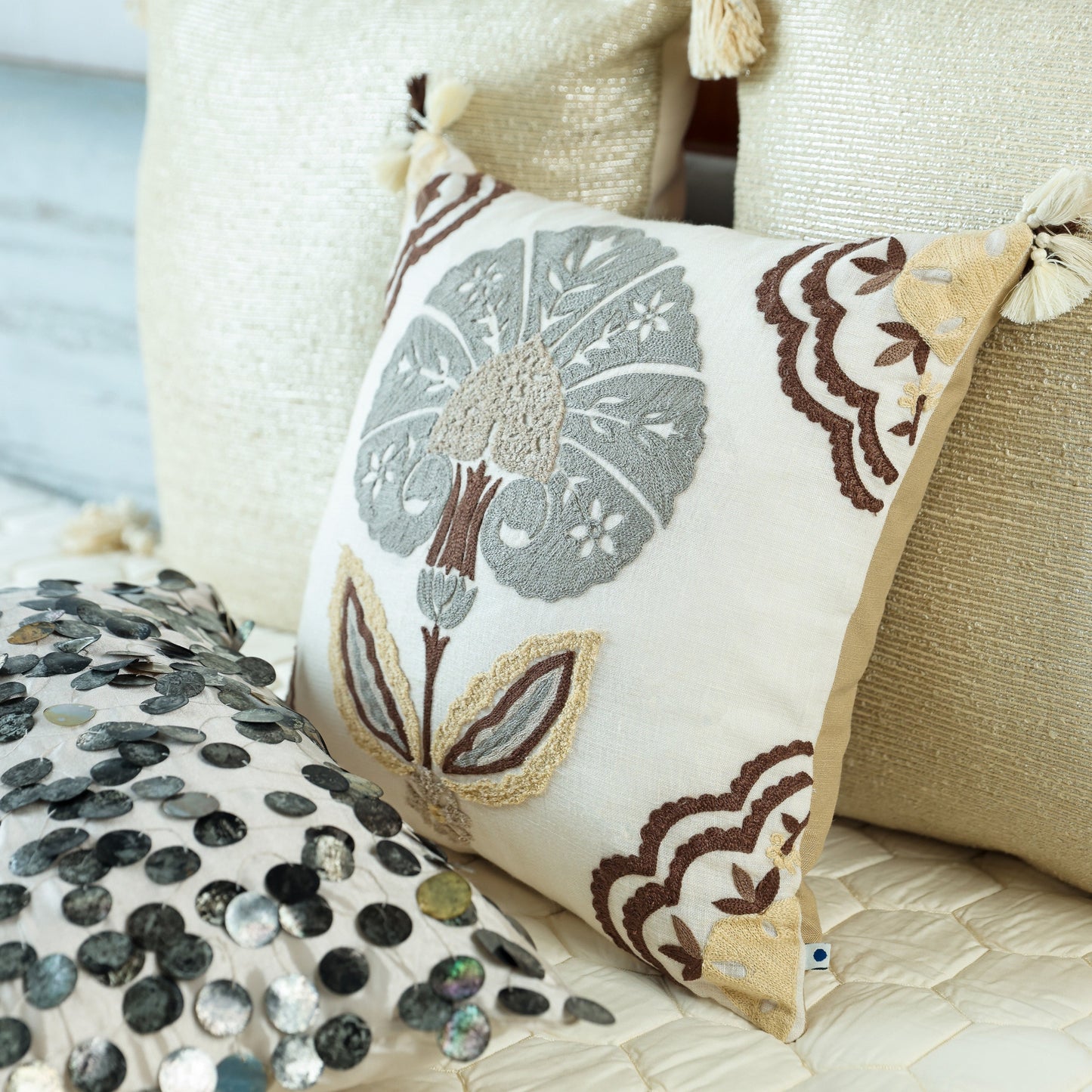 Saubhagya Hand Embroidered Cushion