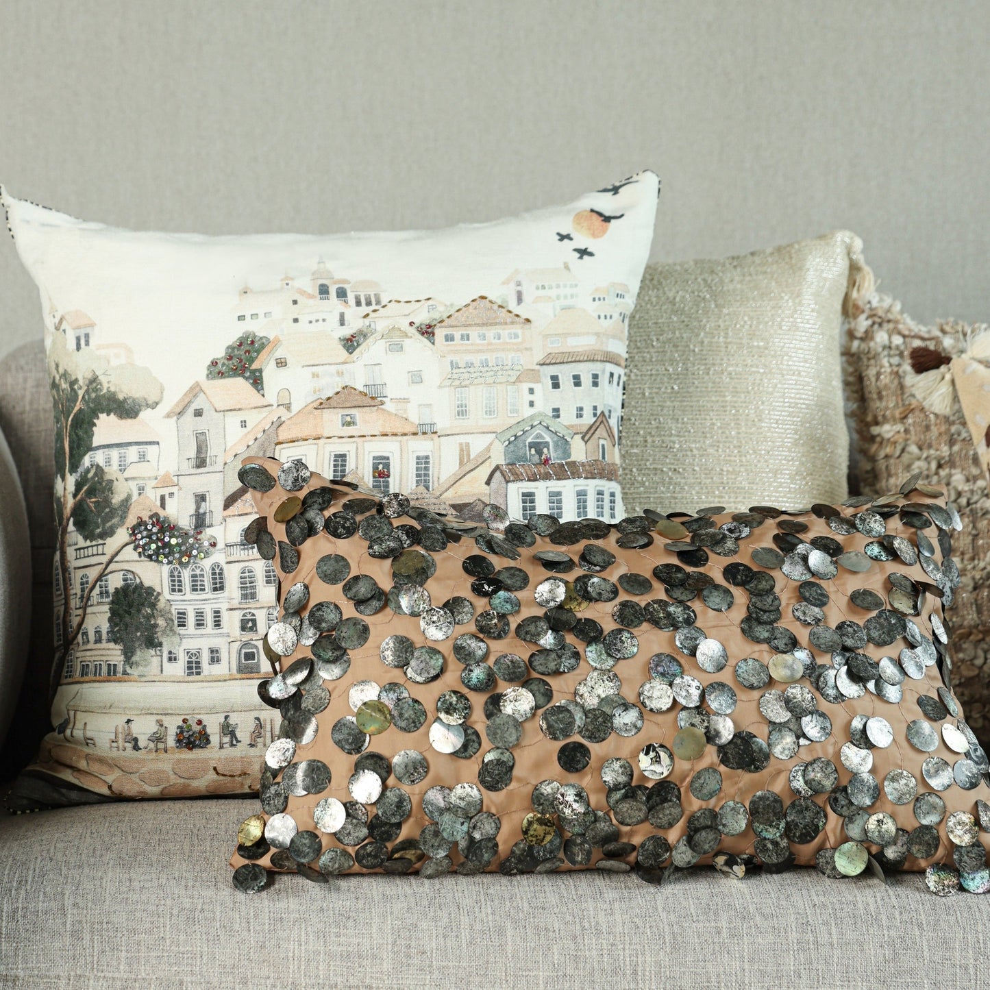 Tara Hand Embroidered Cushion
