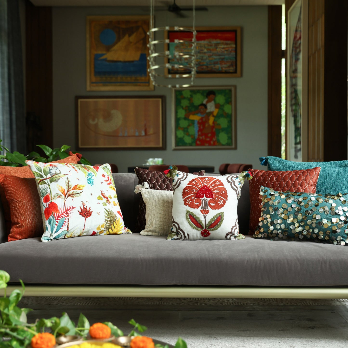 Saubhagya Hand embroidered Cushion