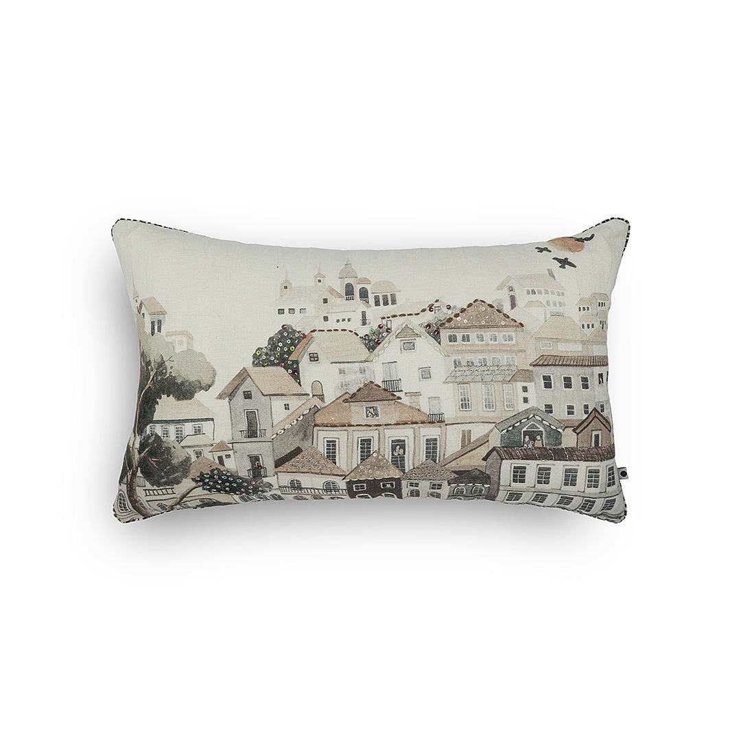 Nagari Hand Embroidered Cushion
