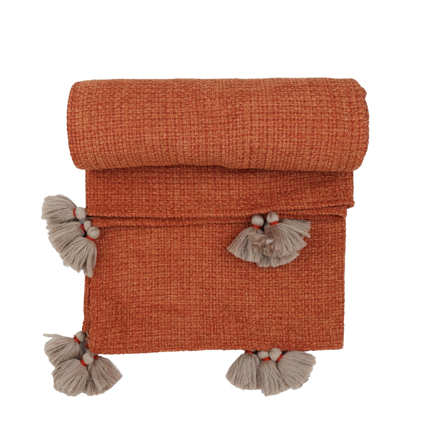 Oasis Rust Handwoven Throw