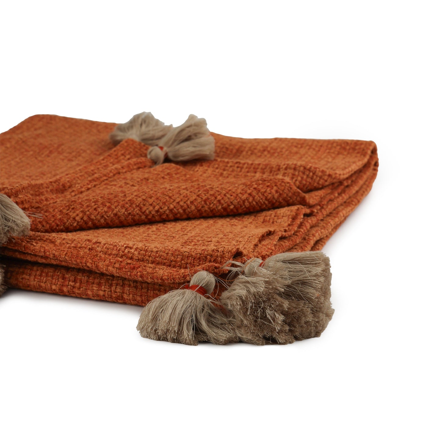Oasis Rust Handwoven Throw
