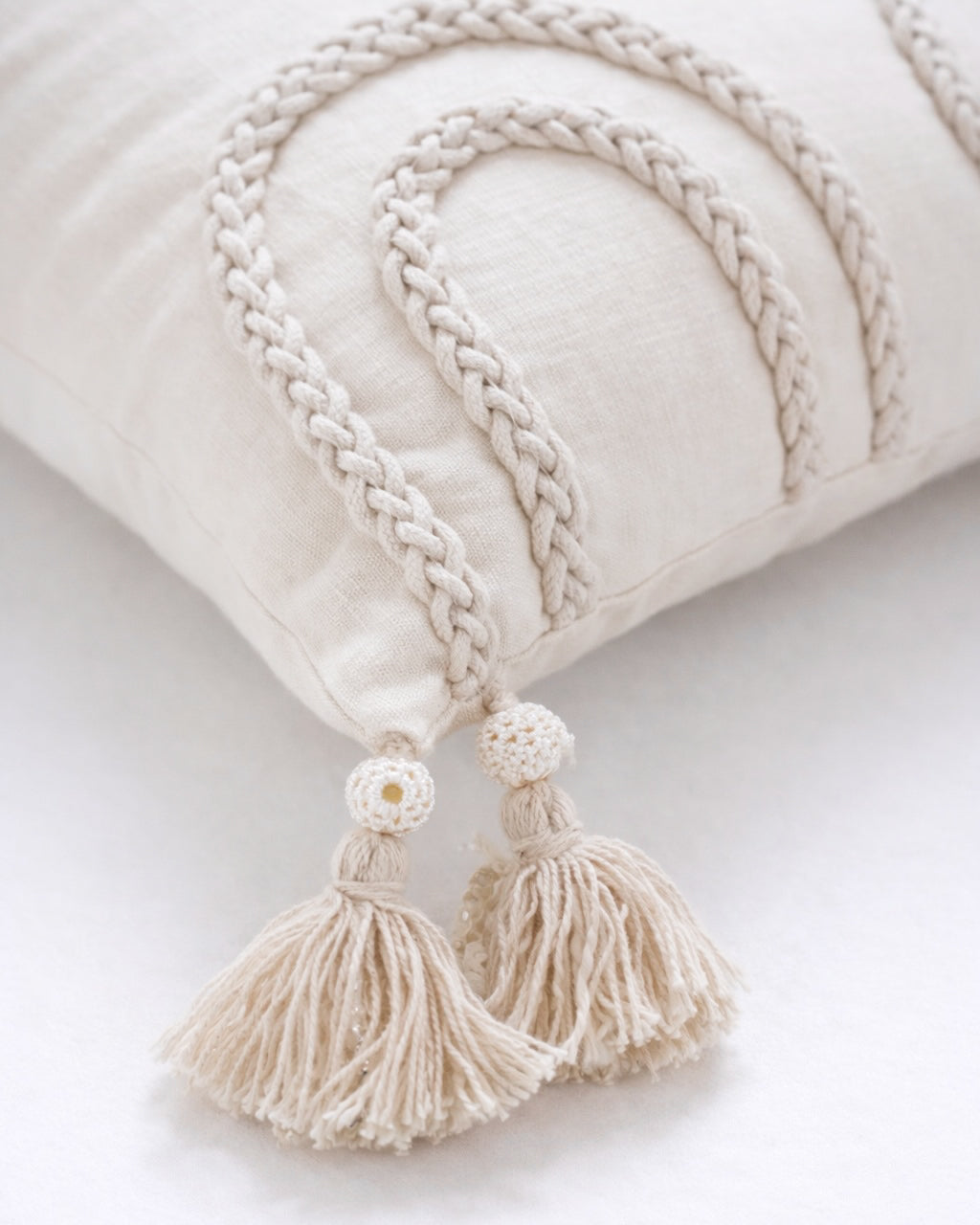 Braid Off White Cushion Cover