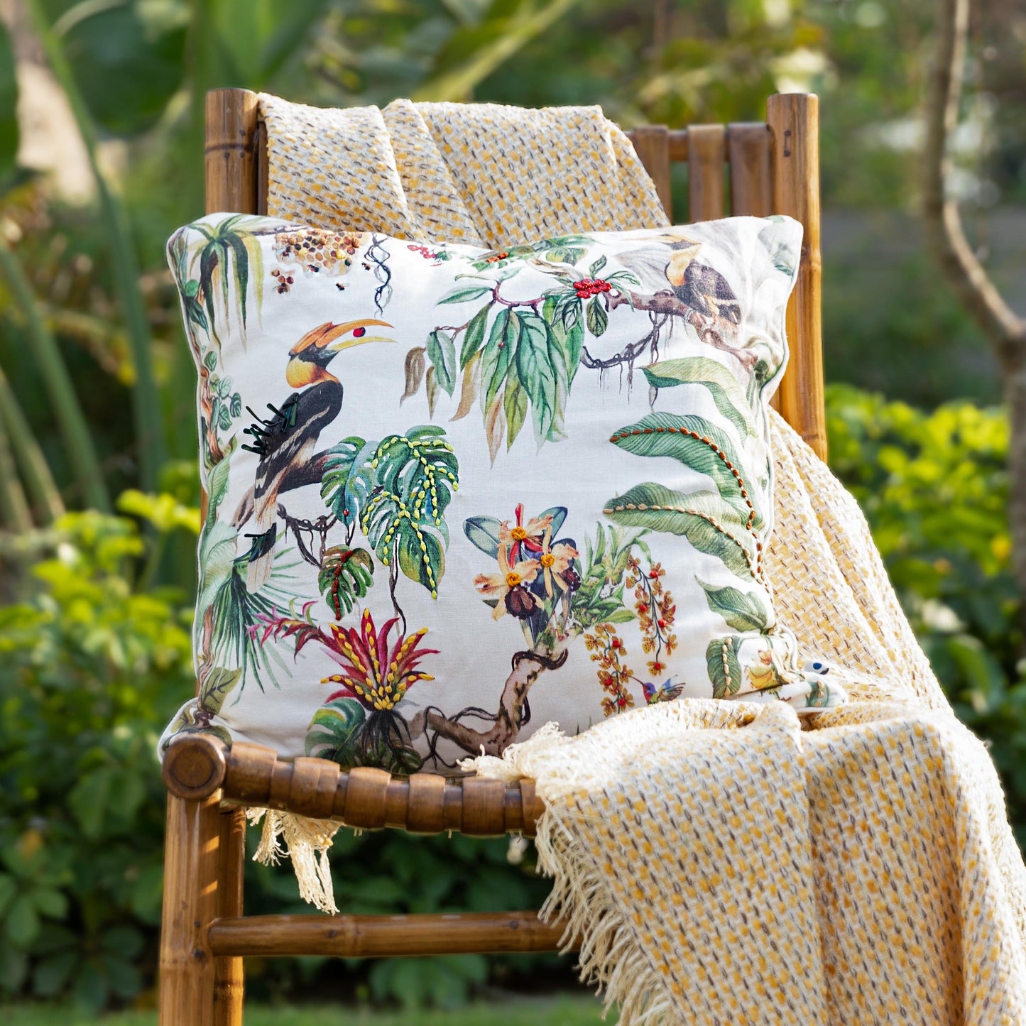 Tropical Living Cushion Cover