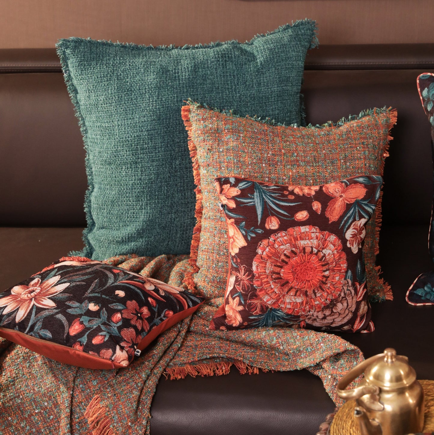 Pushp Chenille Cushion Cover