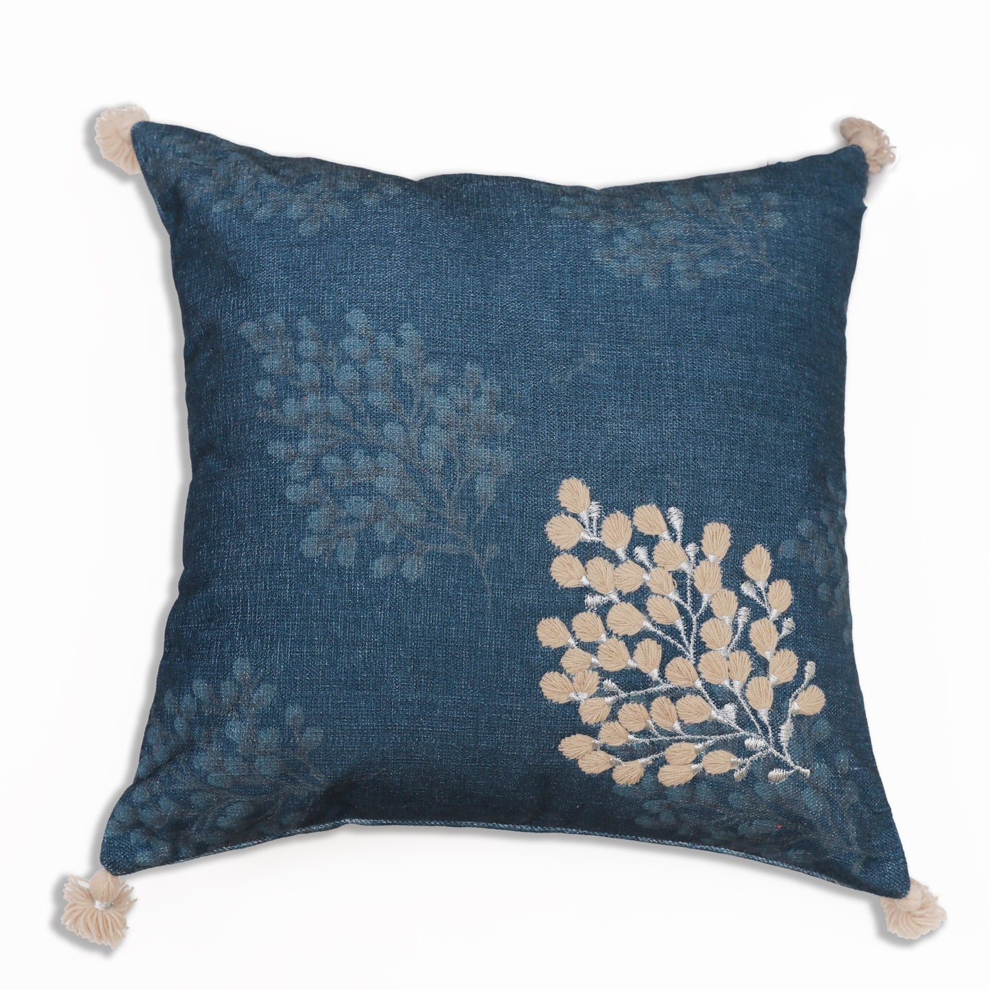 Breeze Blue Chenille Cushion Cover