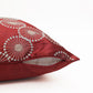 Mandala Maroon Embroidered Cushion Cover