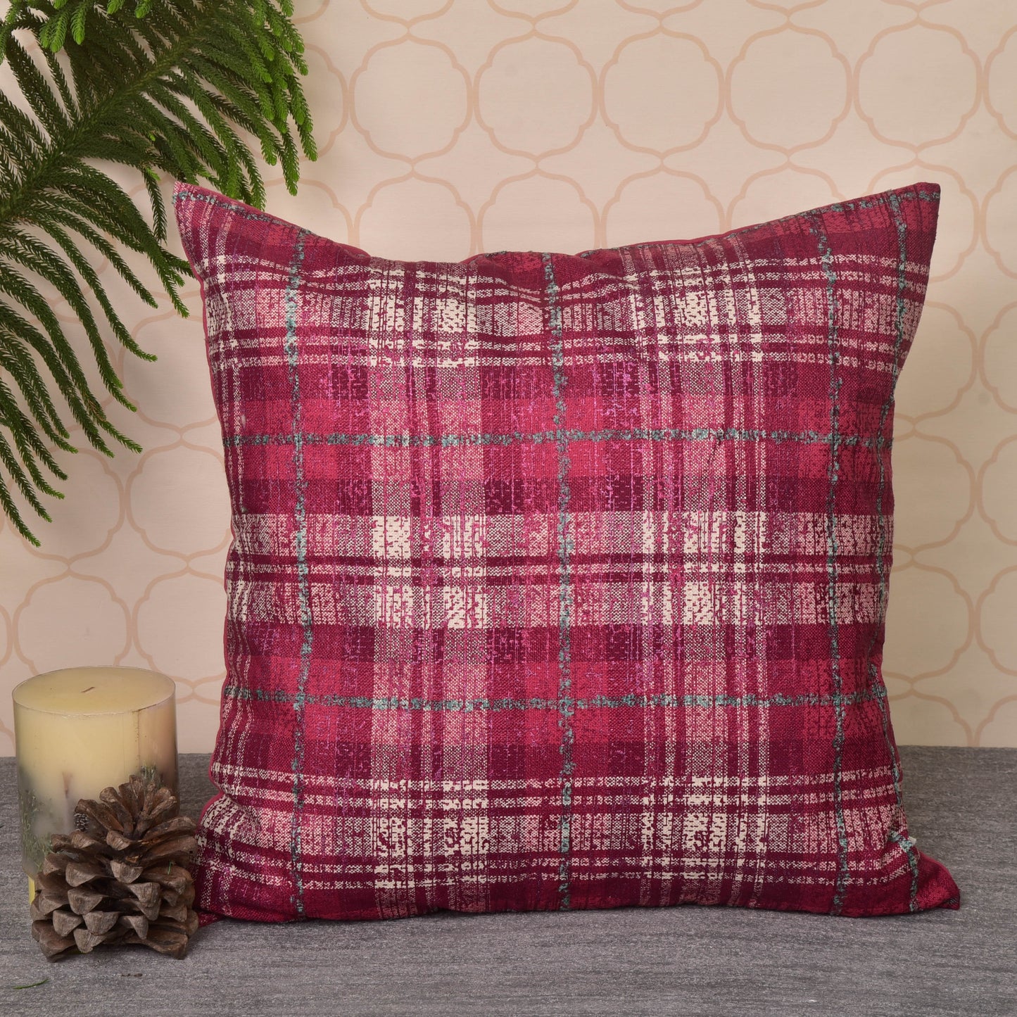 Handwoven Metallic Checks
