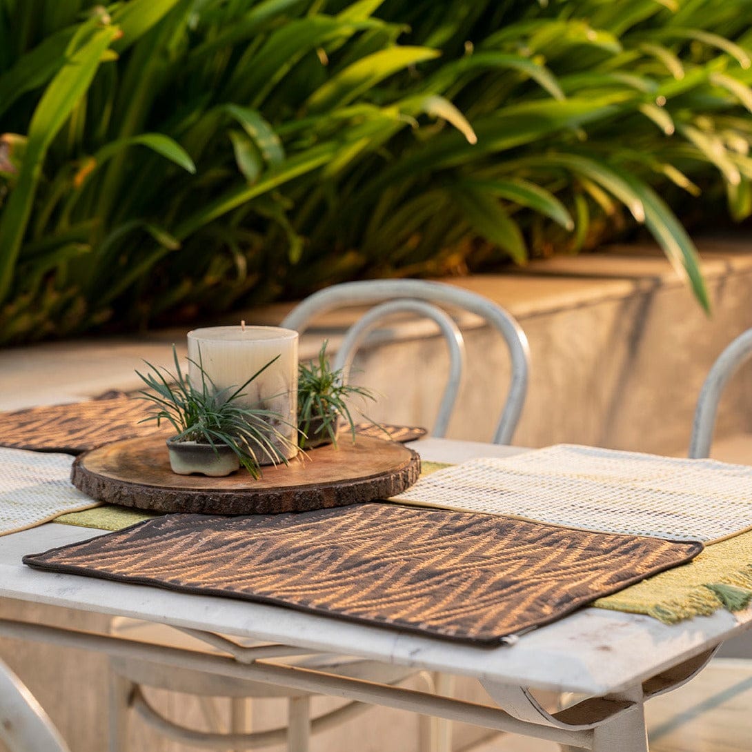 Zigzag Quilted Table Mats