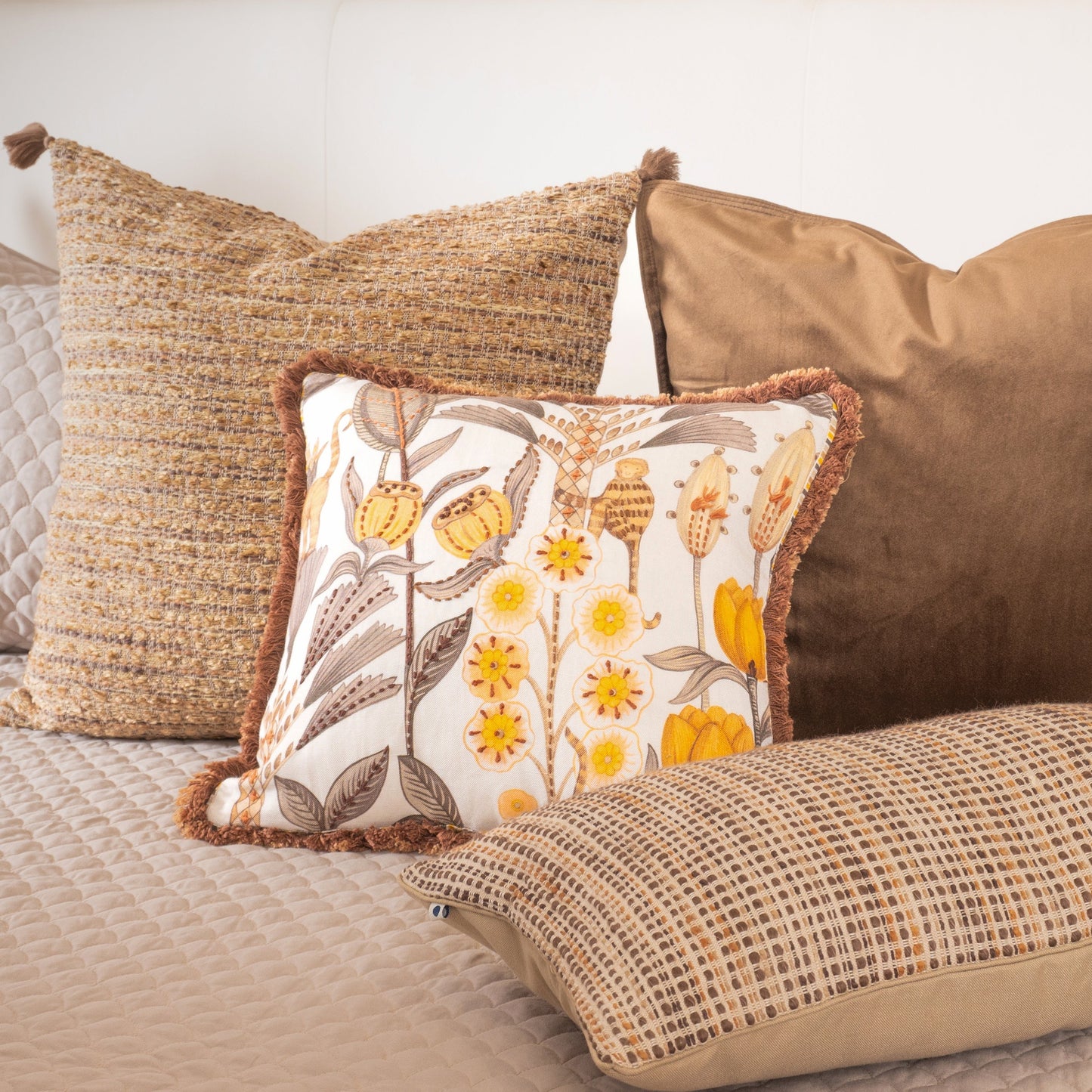 Wildflower Yellow Cushion Cover