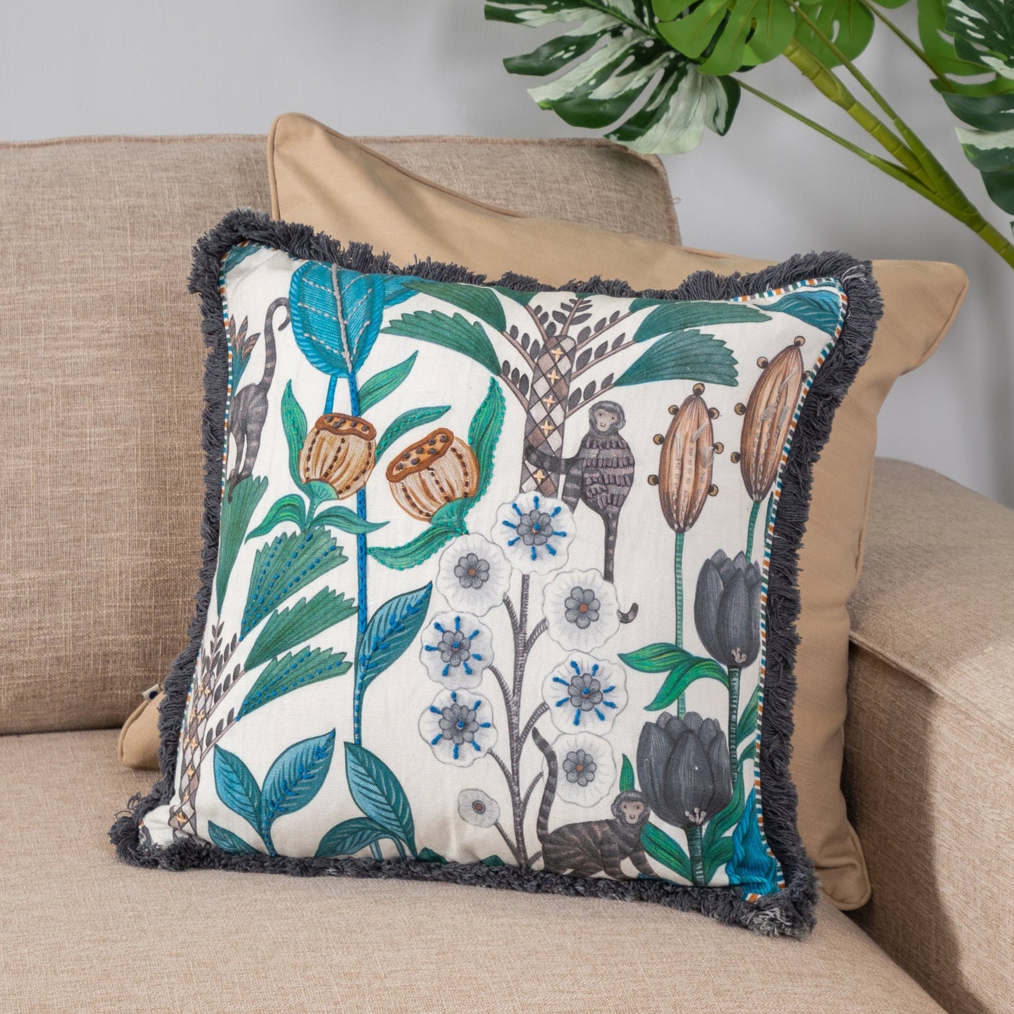 Wildflower Blue Cushion Cover