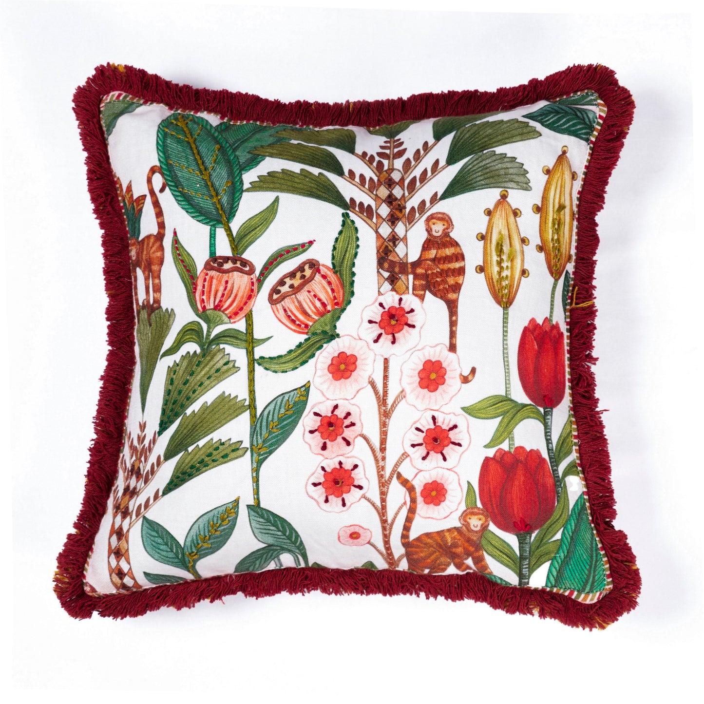Wildflower Red Cushion Cover
