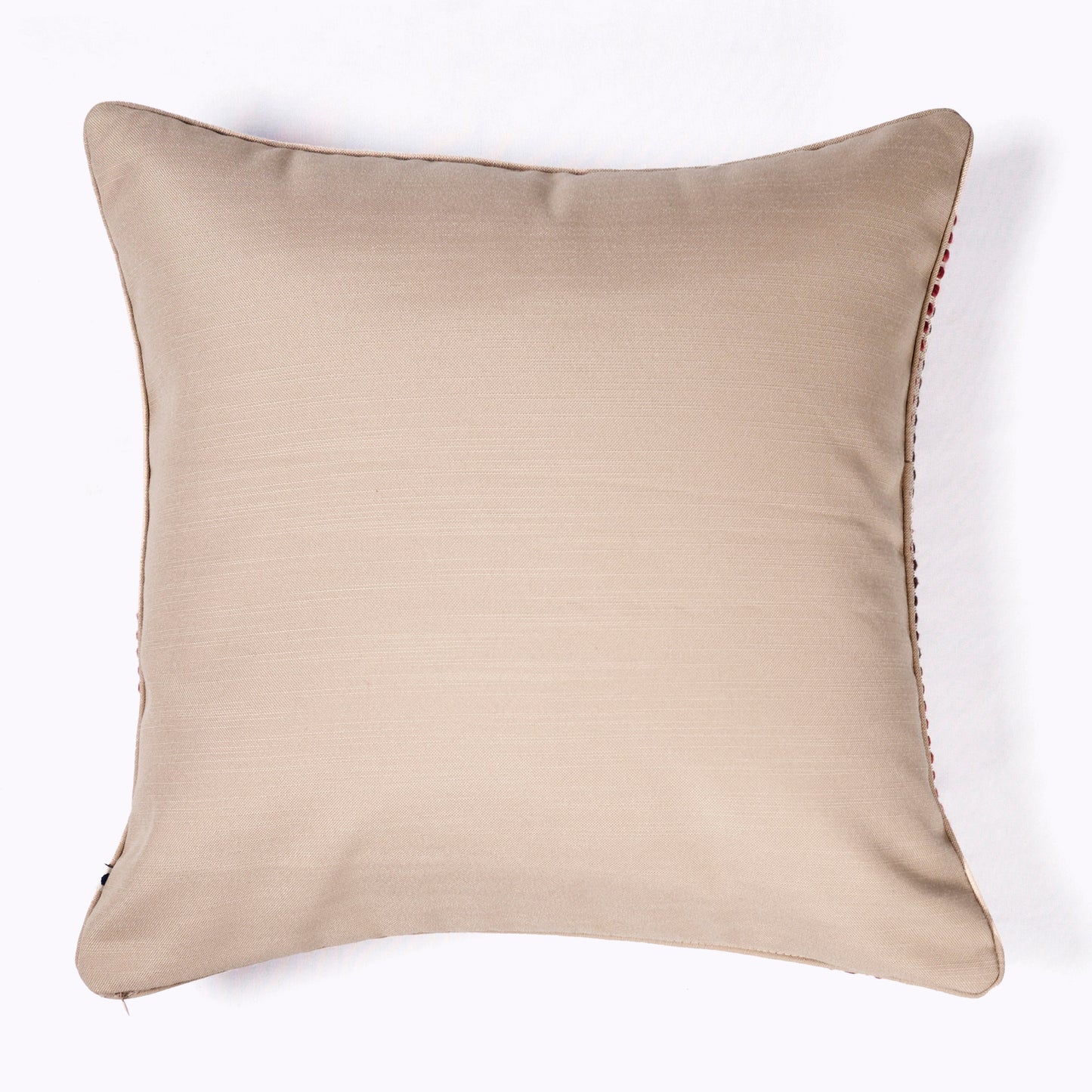 Mirage Red Handwoven Cushion Cover
