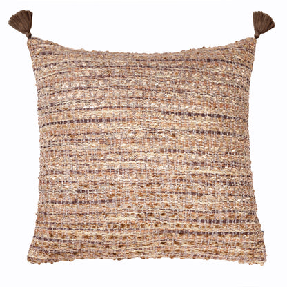 Teak Brown Handwoven Cushion Cover