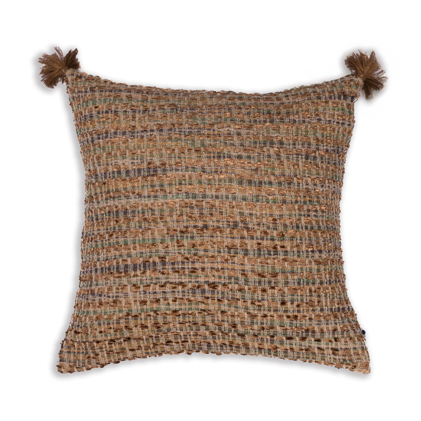 Teak Sand Handwoven Cushion Cover