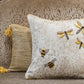 Handwoven Metallic Cushion