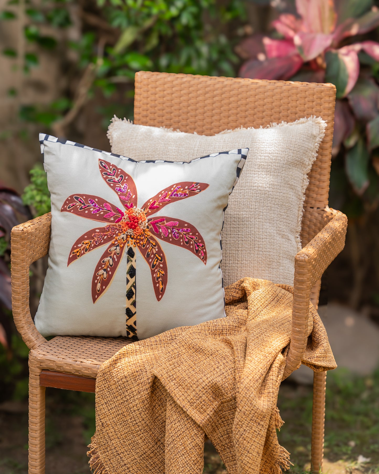 Oasis Mustard Handwoven Throw