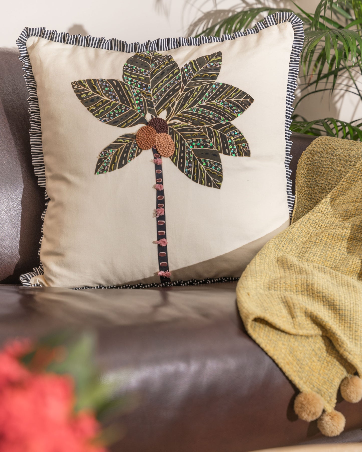 Palm Canopy Cushion Cover