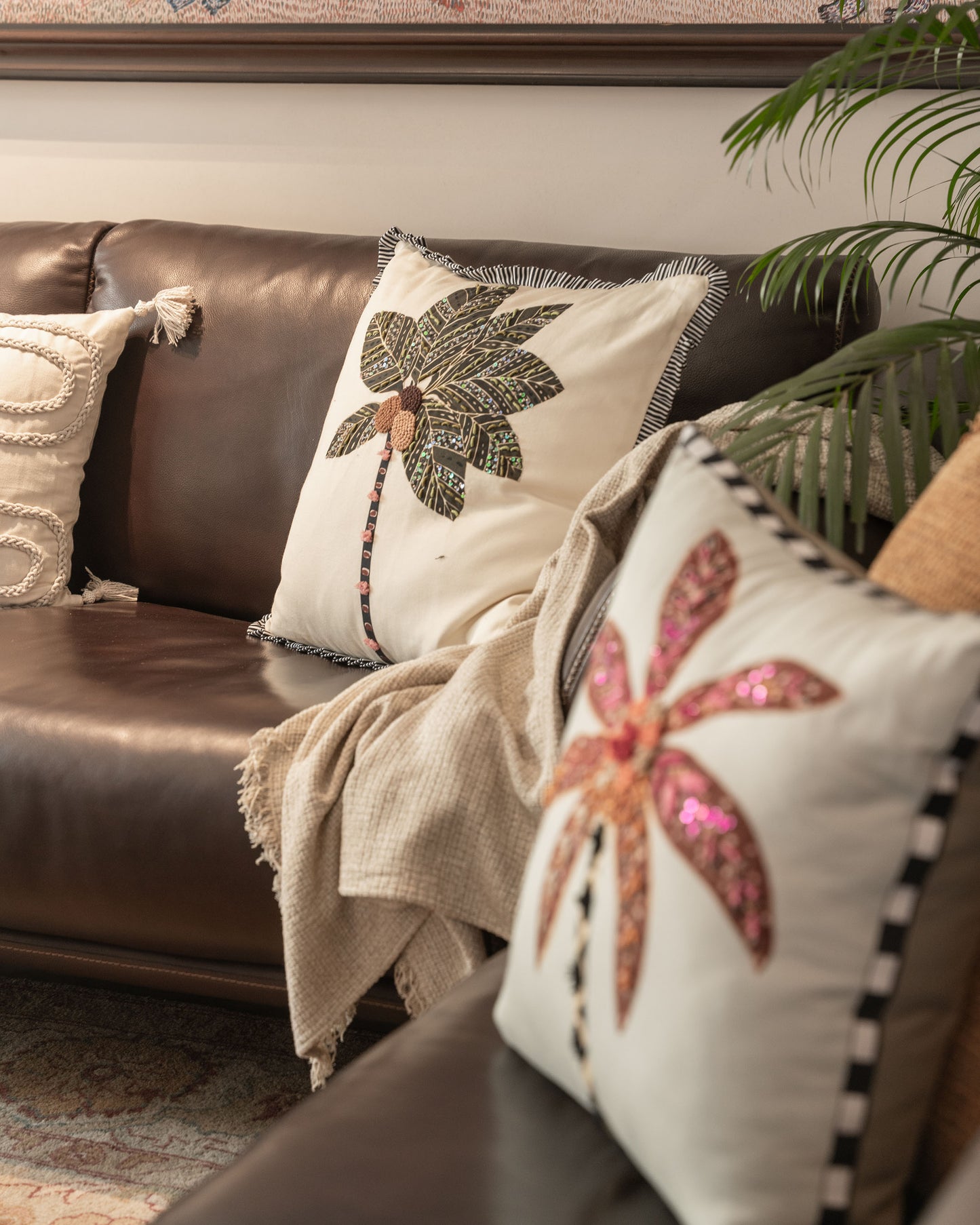 Oasis Off White Handwoven Throw