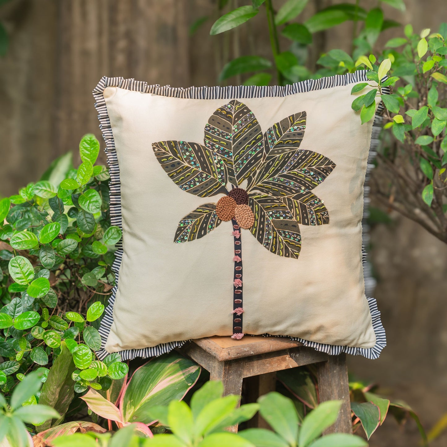 Palm Canopy Cushion Cover