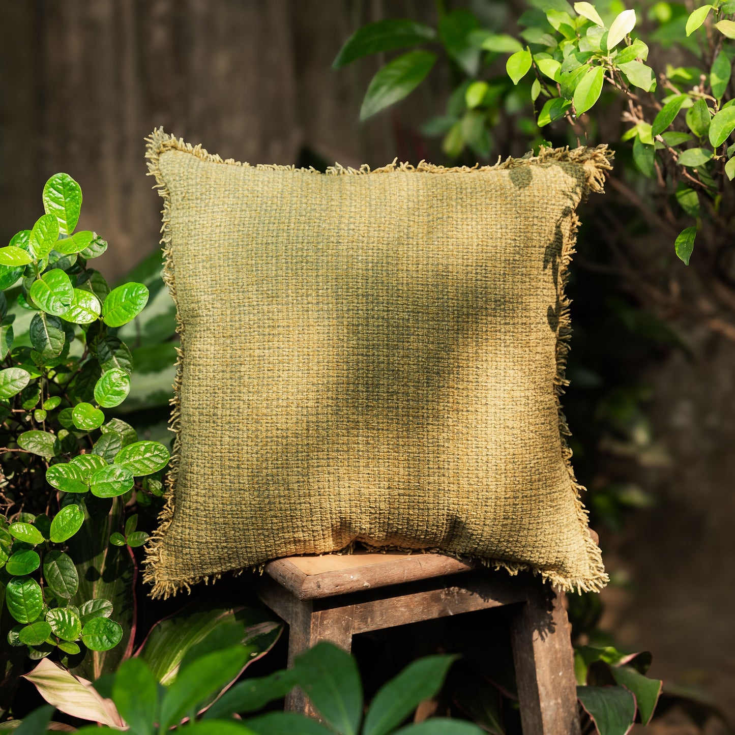 Nomad Lime Cushion Cover