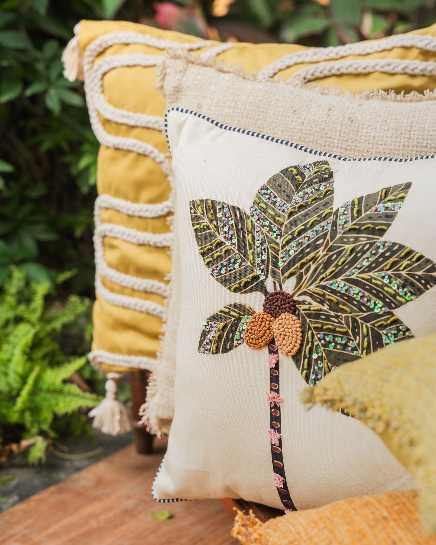 Palm Canopy Cushion Cover