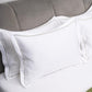 Brilliant White with Sage Embroidered Bedsheet