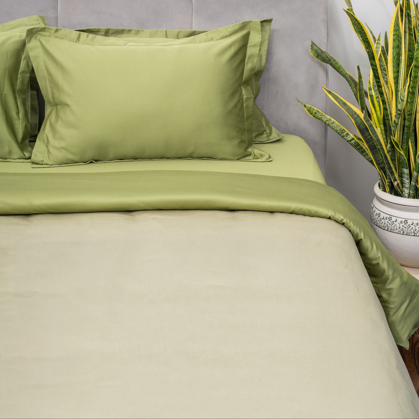 Forest Sage and Shimmering Olive Duvet Covers