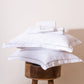 Brilliant White with Sage Embroidered Bedsheet