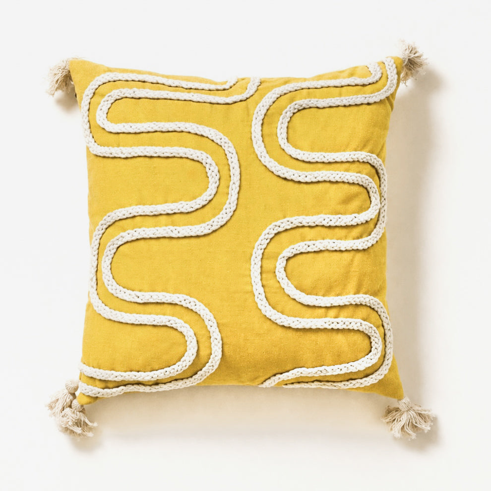 Braid Lime Cushion Cover