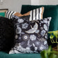 Sand Serenity Striped Velvet Cushion