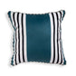 Black & White Teal Tango Velvet Cushion