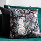 Safari embroidered Velvet Cushion