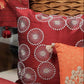 Mandala Maroon Embroidered Cushion Cover