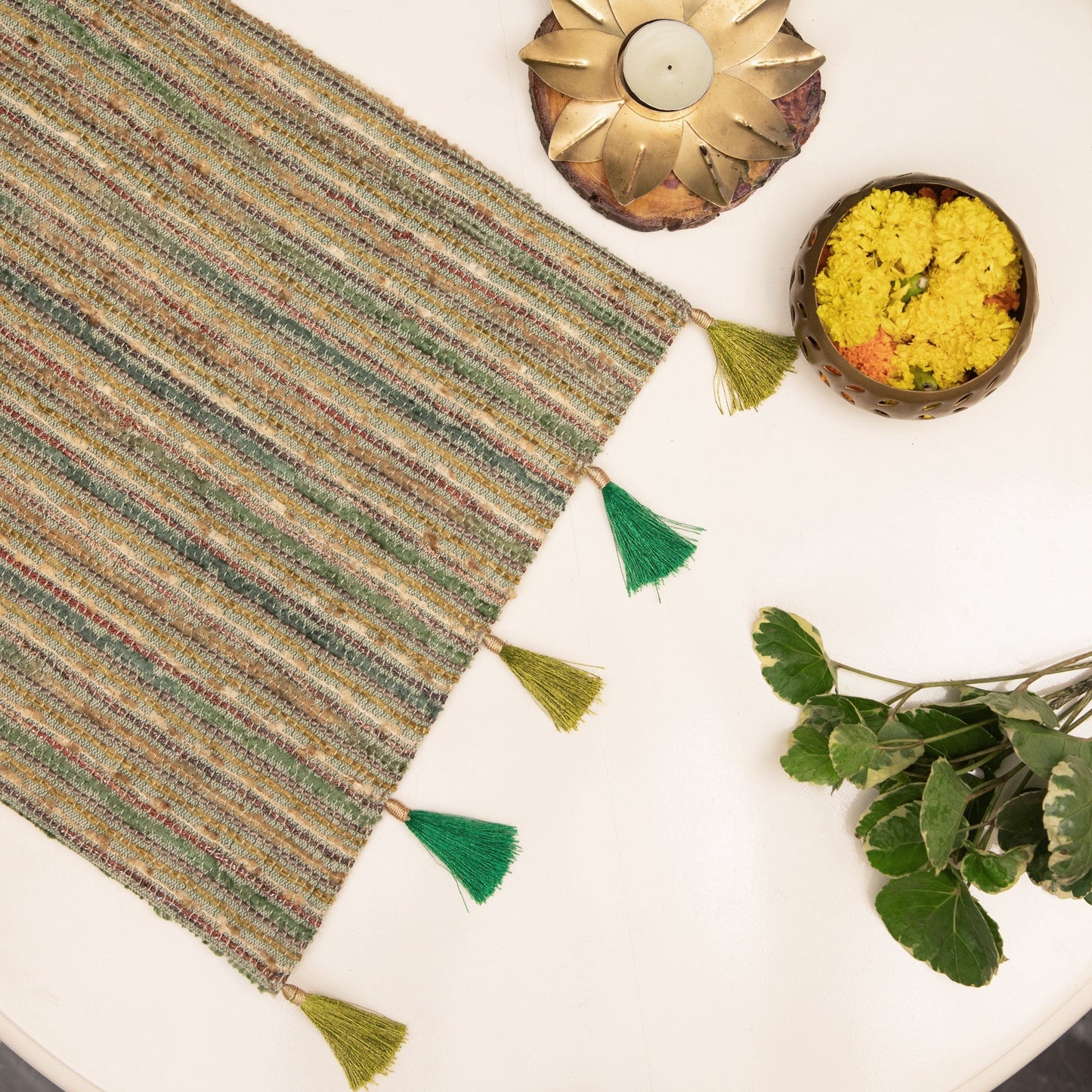Bouclé Royale Runner- green
