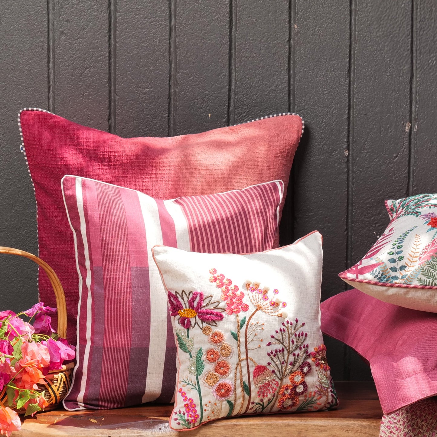 Verdant Stripe Cushion