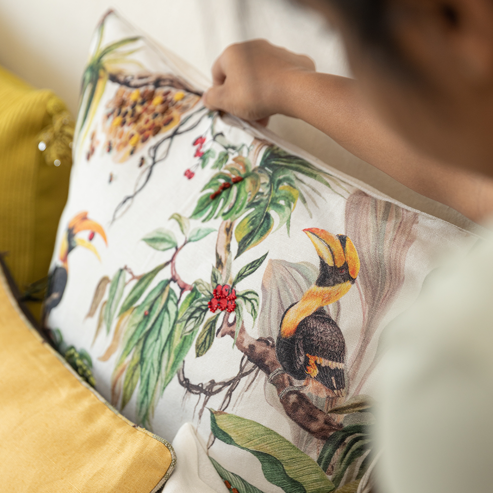 Tropical Living Cushion Cover