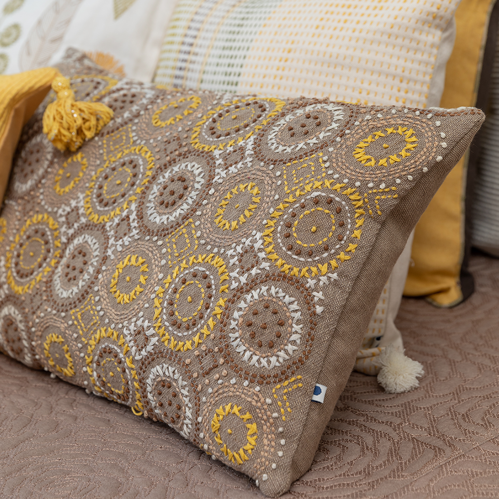 Wreath Cushion Cover.